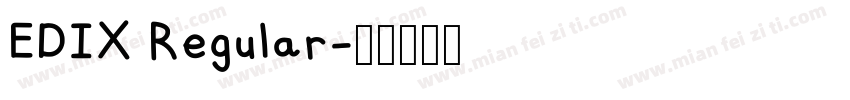 EDIX Regular字体转换